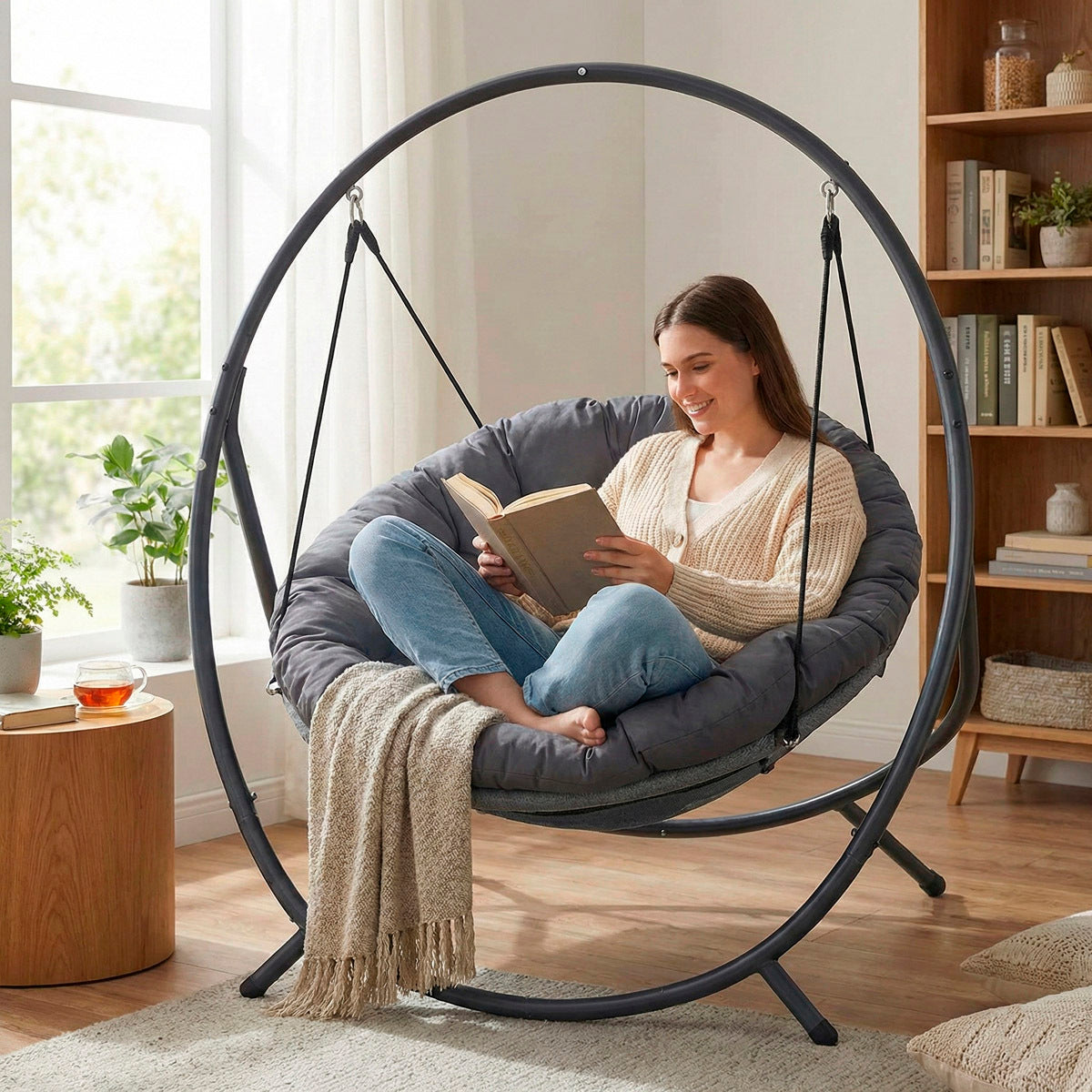 
              Lykke Hängstol Comfort, Antracit