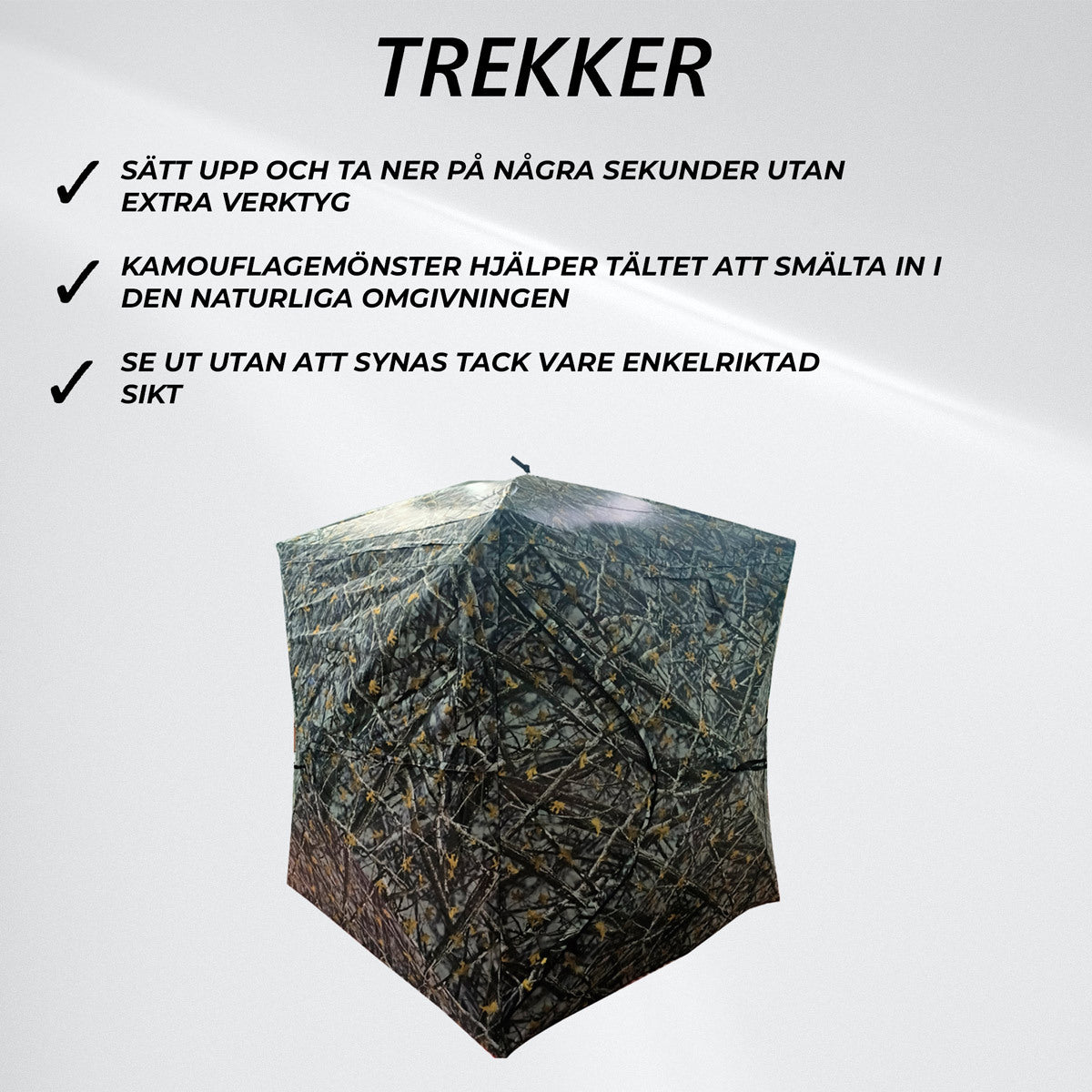 
              Trekker Gömsle Transparent 180x180x200cm