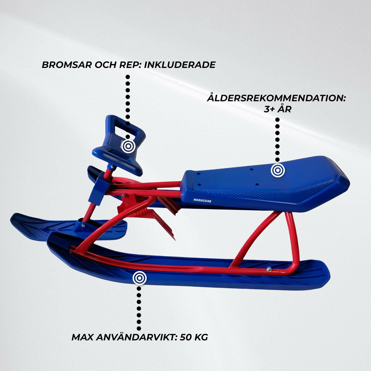 
              Nordcore Snowracer Blå