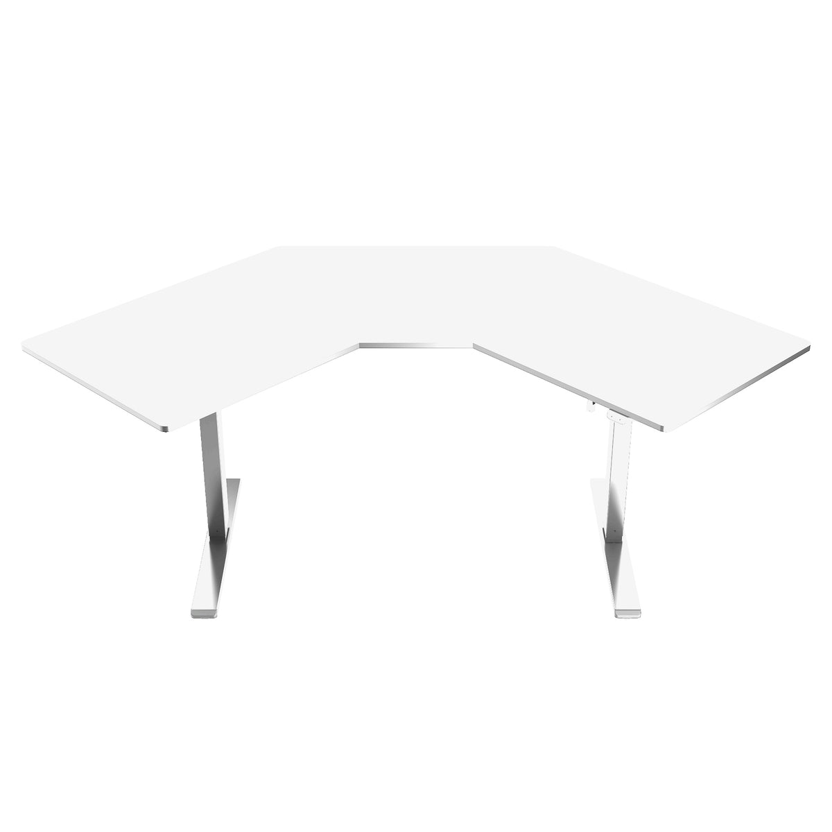 Lykke Höj och sänkbart hörnskrivbord M100, vit