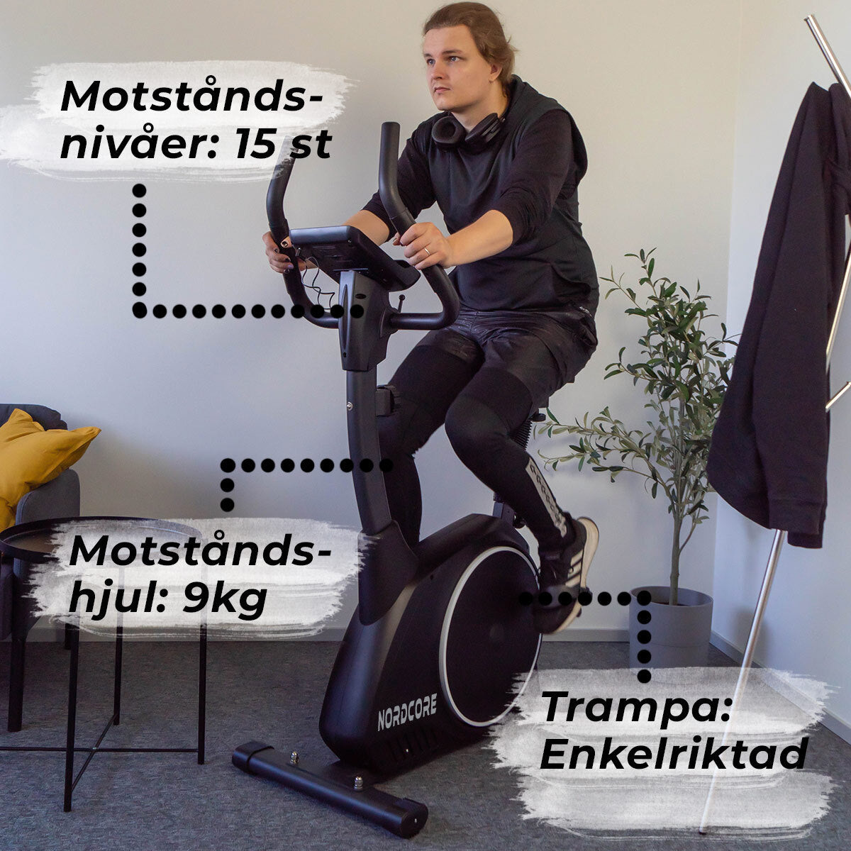 
              Nordcore motionscykel Core 900