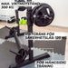Core Half Rack skivstångsställning 107x60x150 cm, Svart