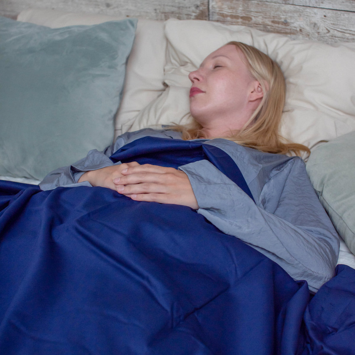 
              Polar Night bomull påslakan 150x200cm