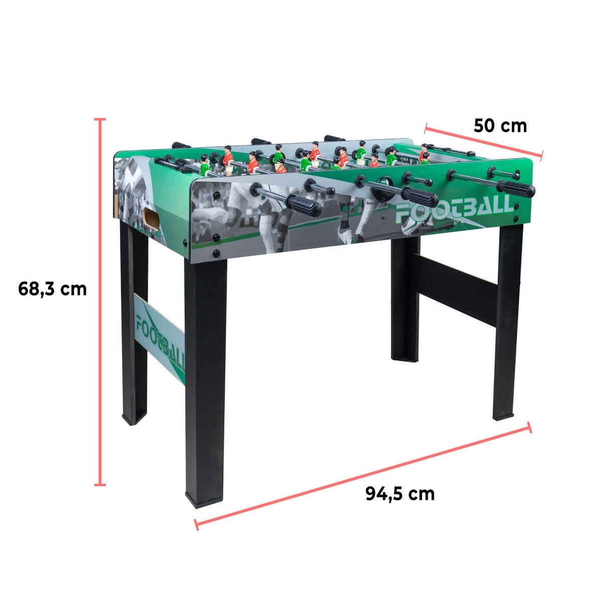 
              Foosball bord 94,5 x 50 x 68,3 cm