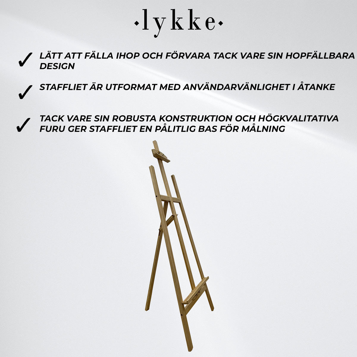 
              Lykke Staffli 140x51x70 cm