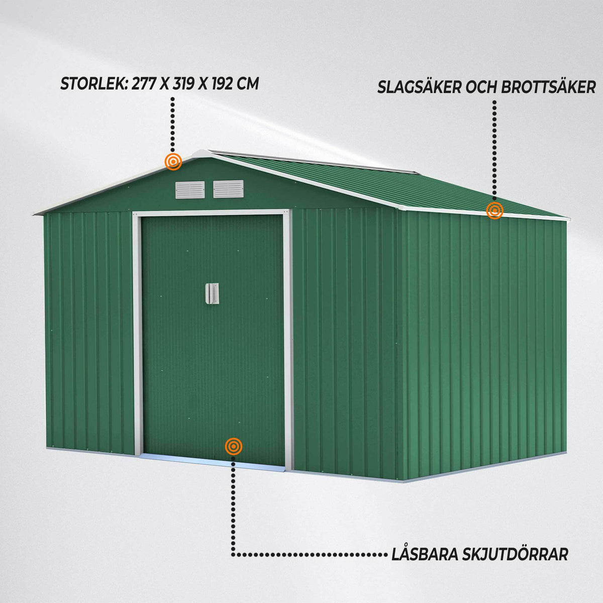 
              Fornorth förråd, 8.84m2, grön