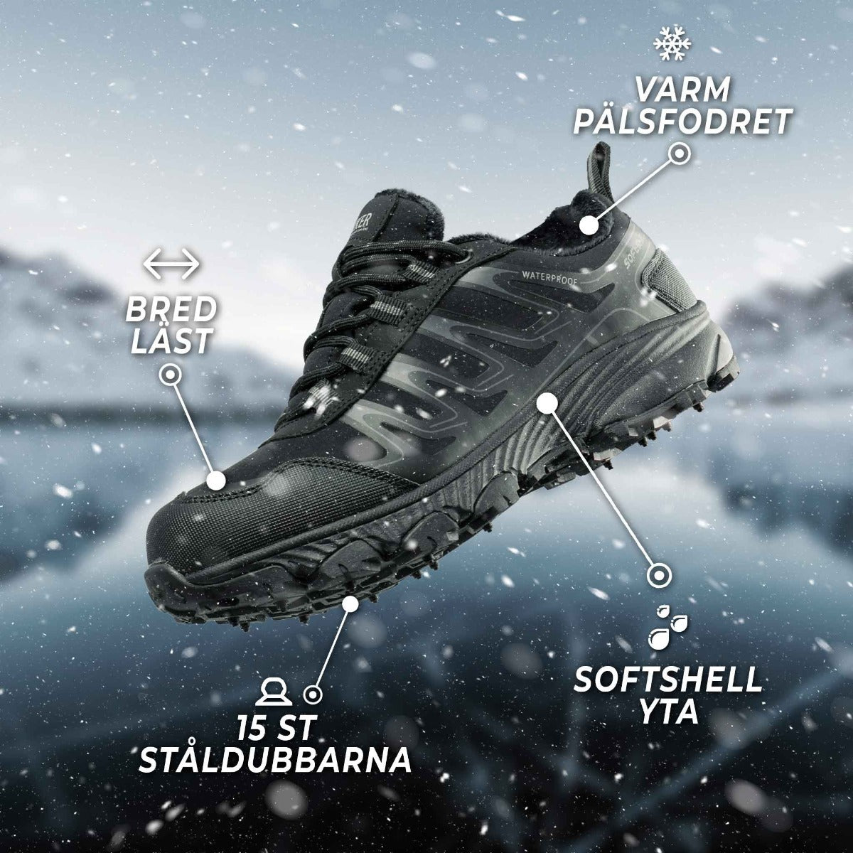 
              Trekker dubbskor Trekking, storlekar 36-46