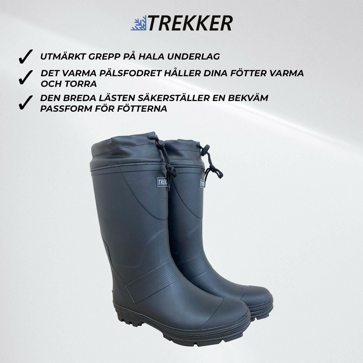 
              Trekker Vinterkängor med Dubbar