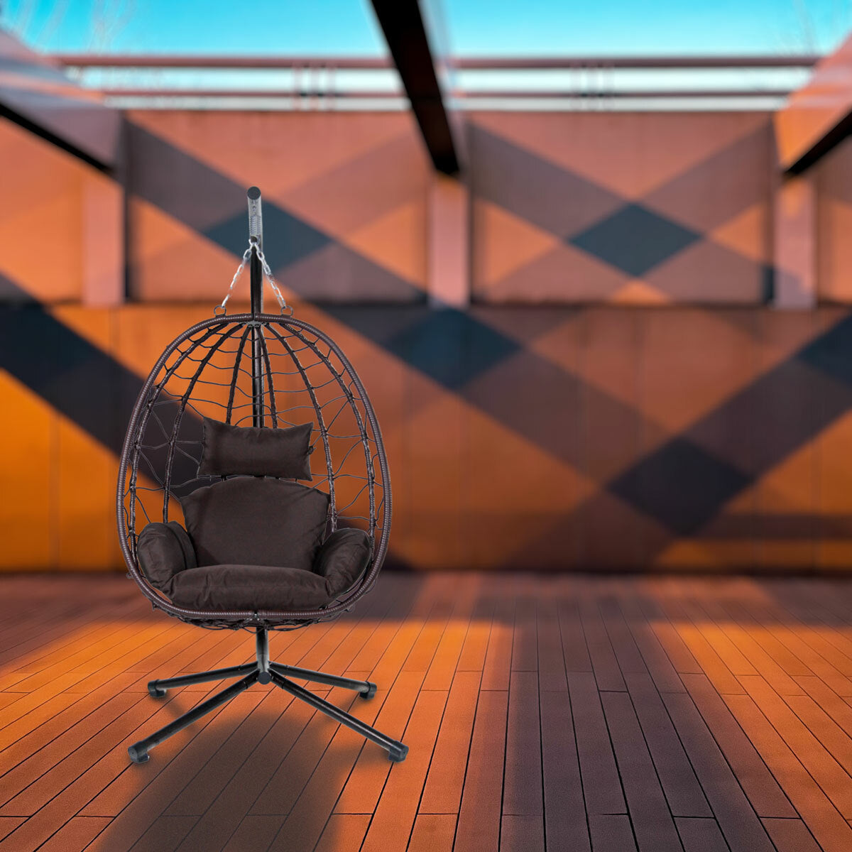 
              Lykke hängstol, brun