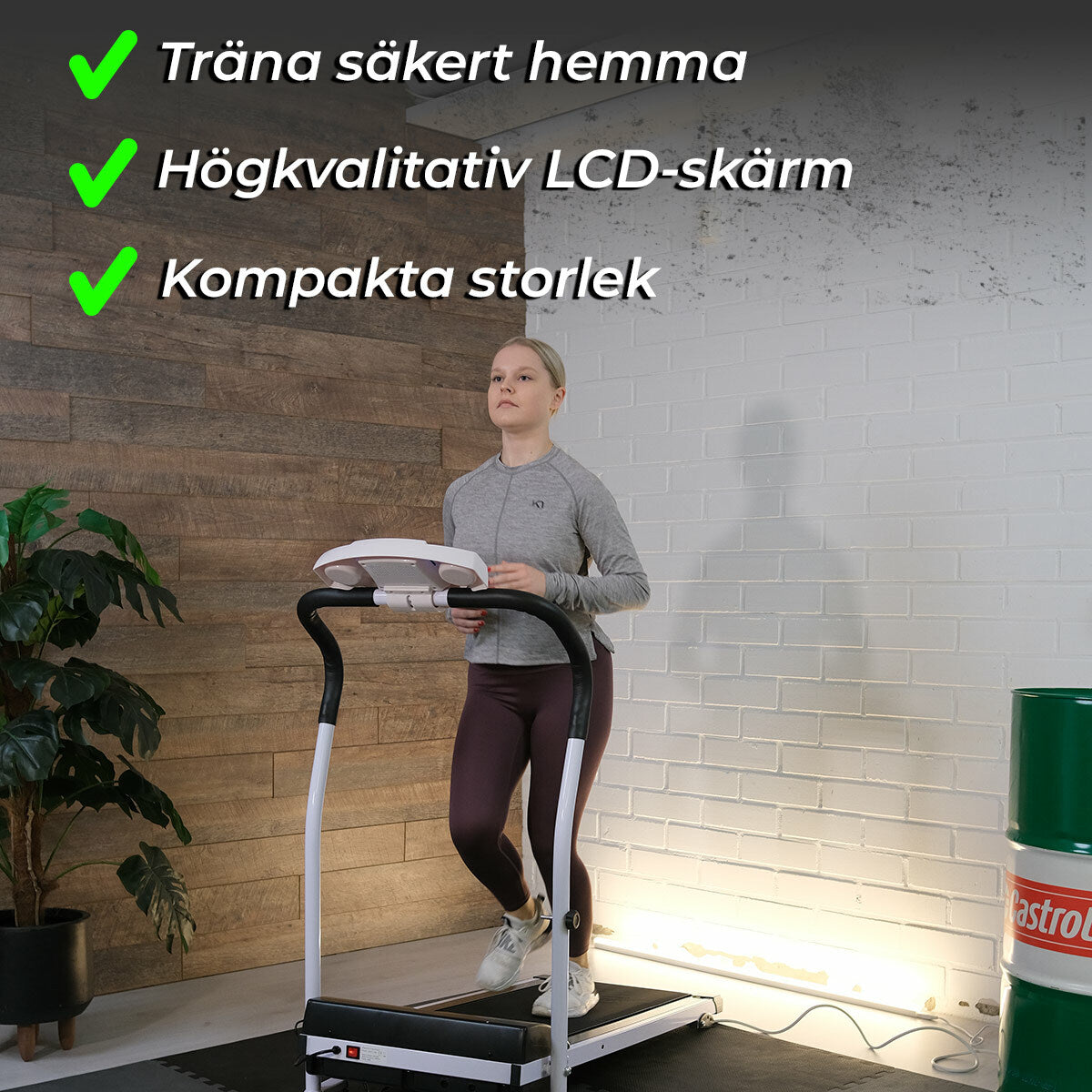 
              React löpband med motor