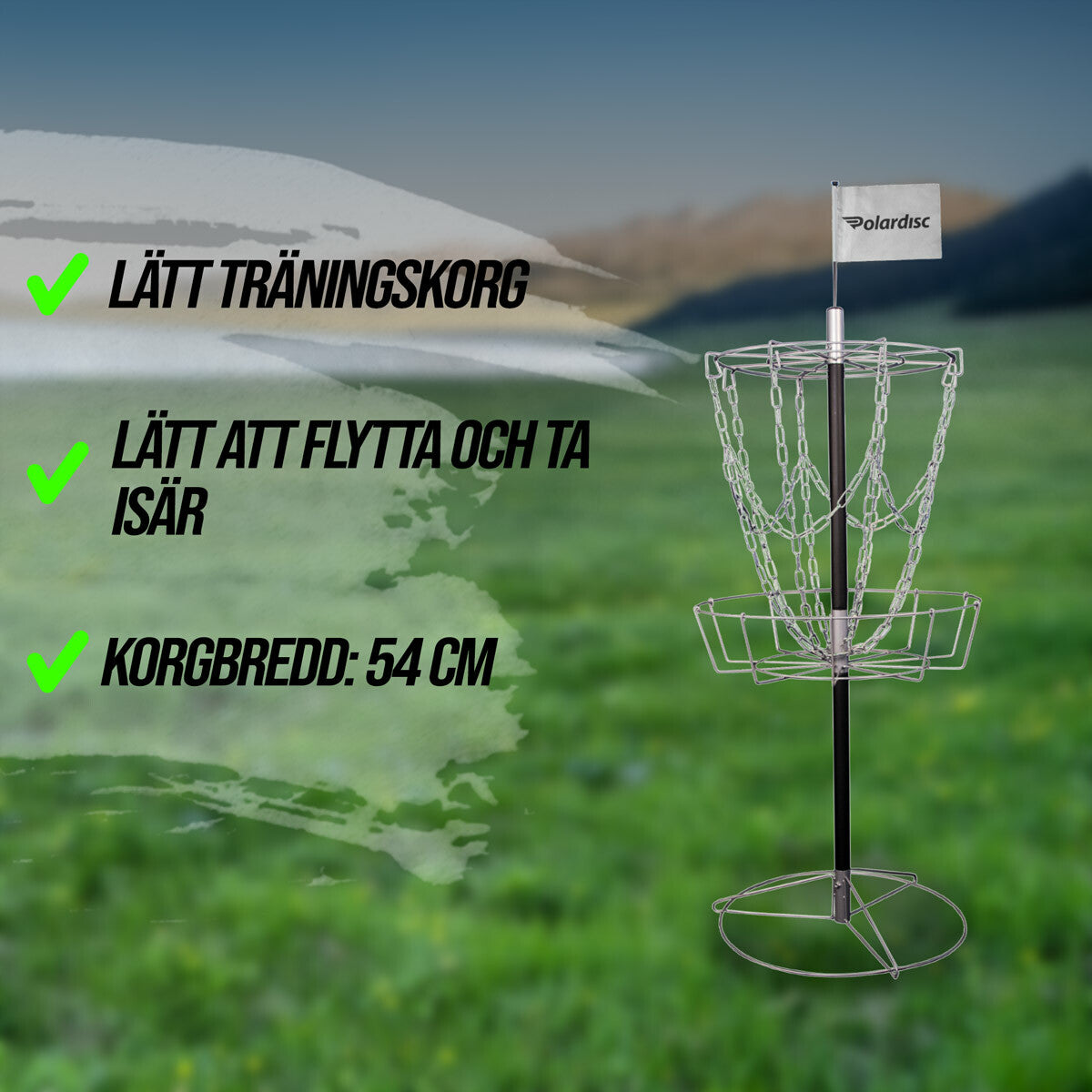 
              Polardisc Starter frisbeegolfkorg-set