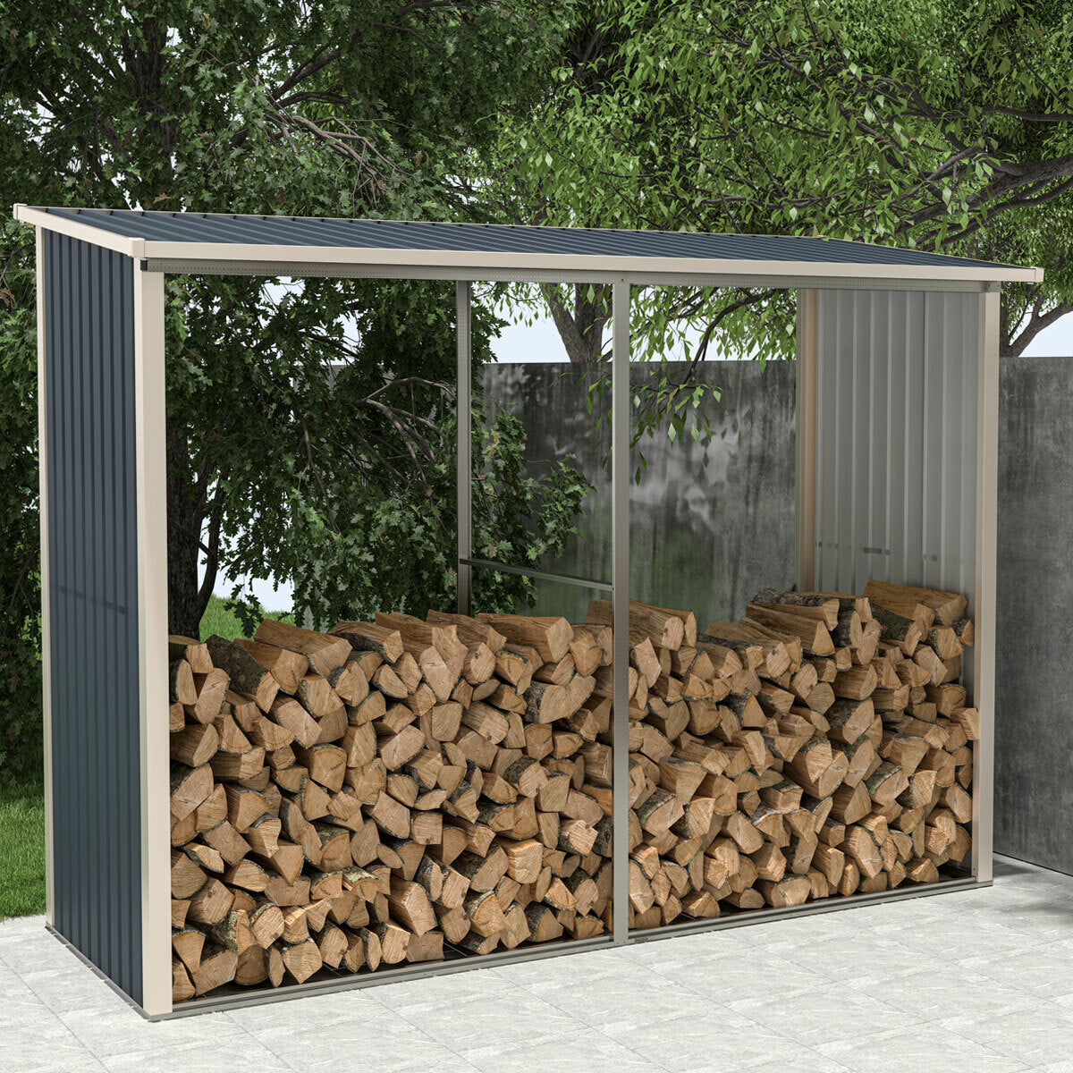Fornorth Vedskjul 302x119x190cm (3,60m2)