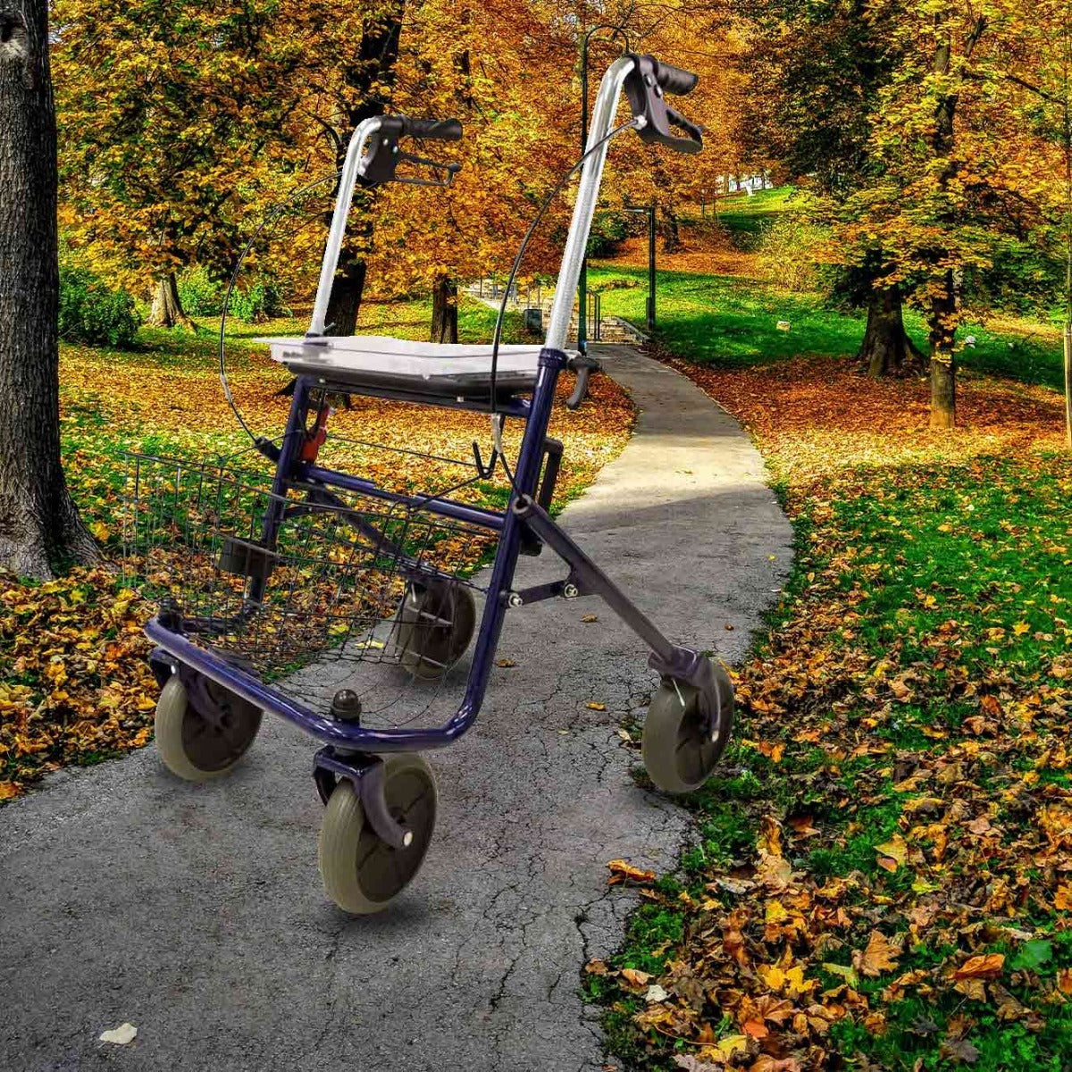 
              Rollator Arvo, för inom- och utomhusbruk
