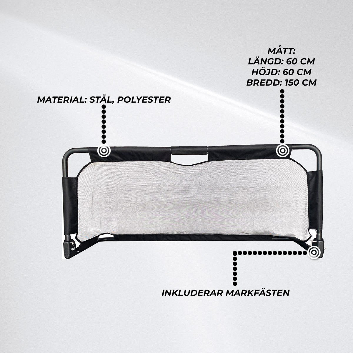 
              ProSport Fotbollsmål 150x60cm Premium