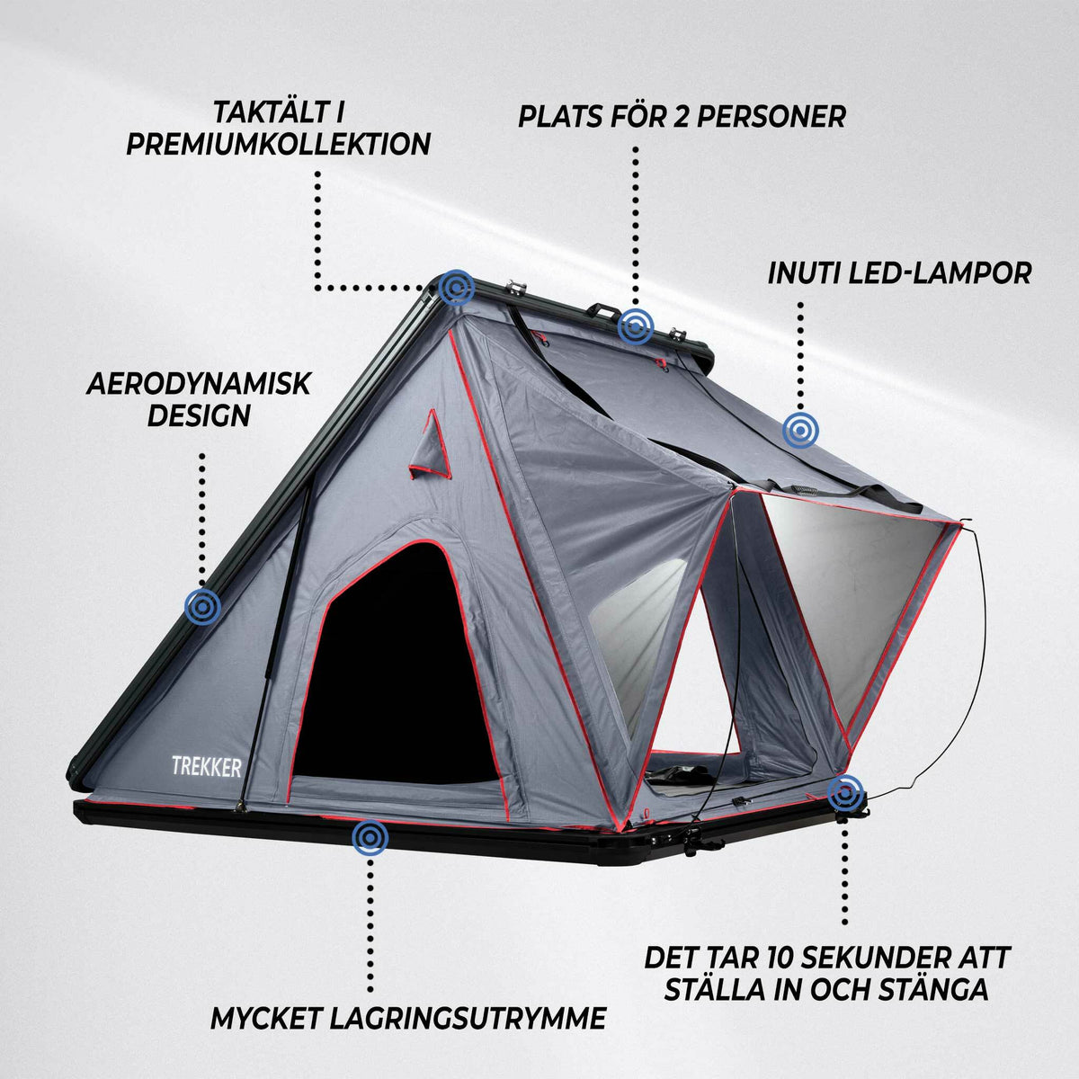 
              Trekker Taktält Voyager M, Grå