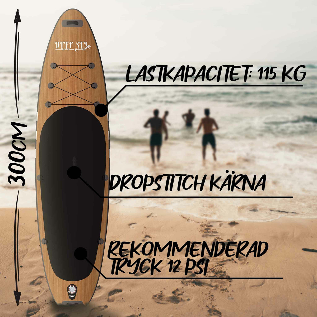 
              Deep Sea SUP-brädset Drakkar