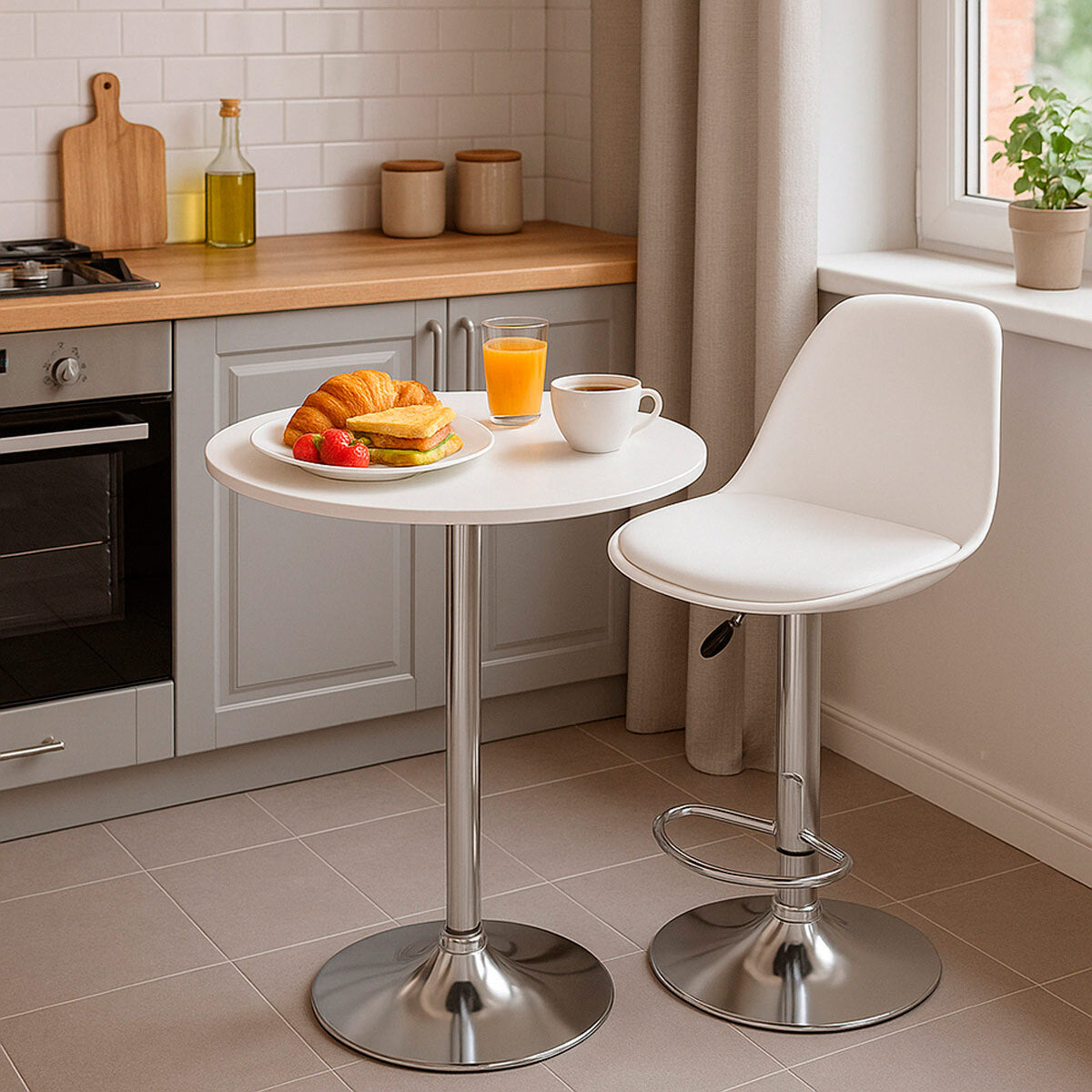 
              Lykke Barstol Comfort Vit