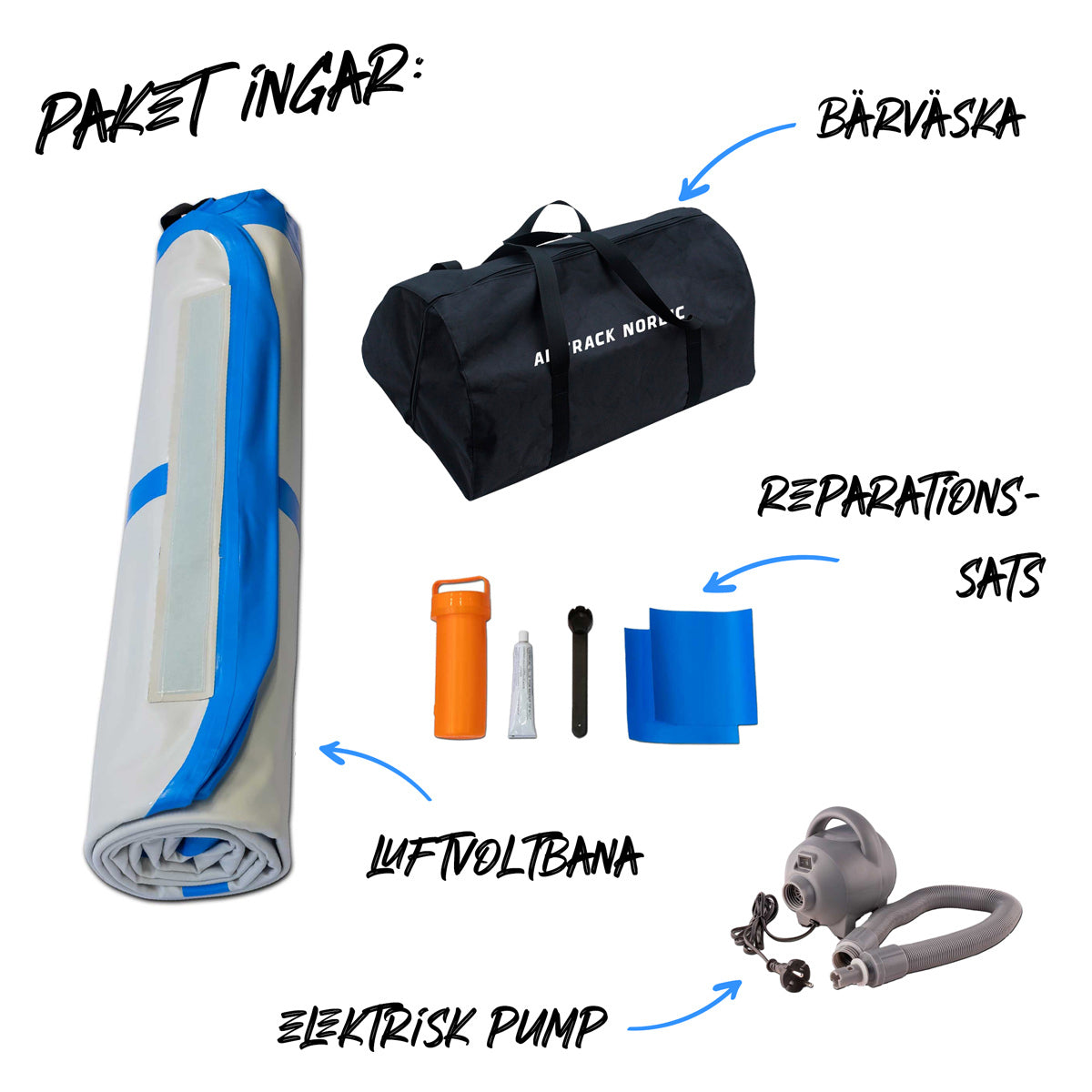 AirTrack Nordic Carbon luftvoltbana