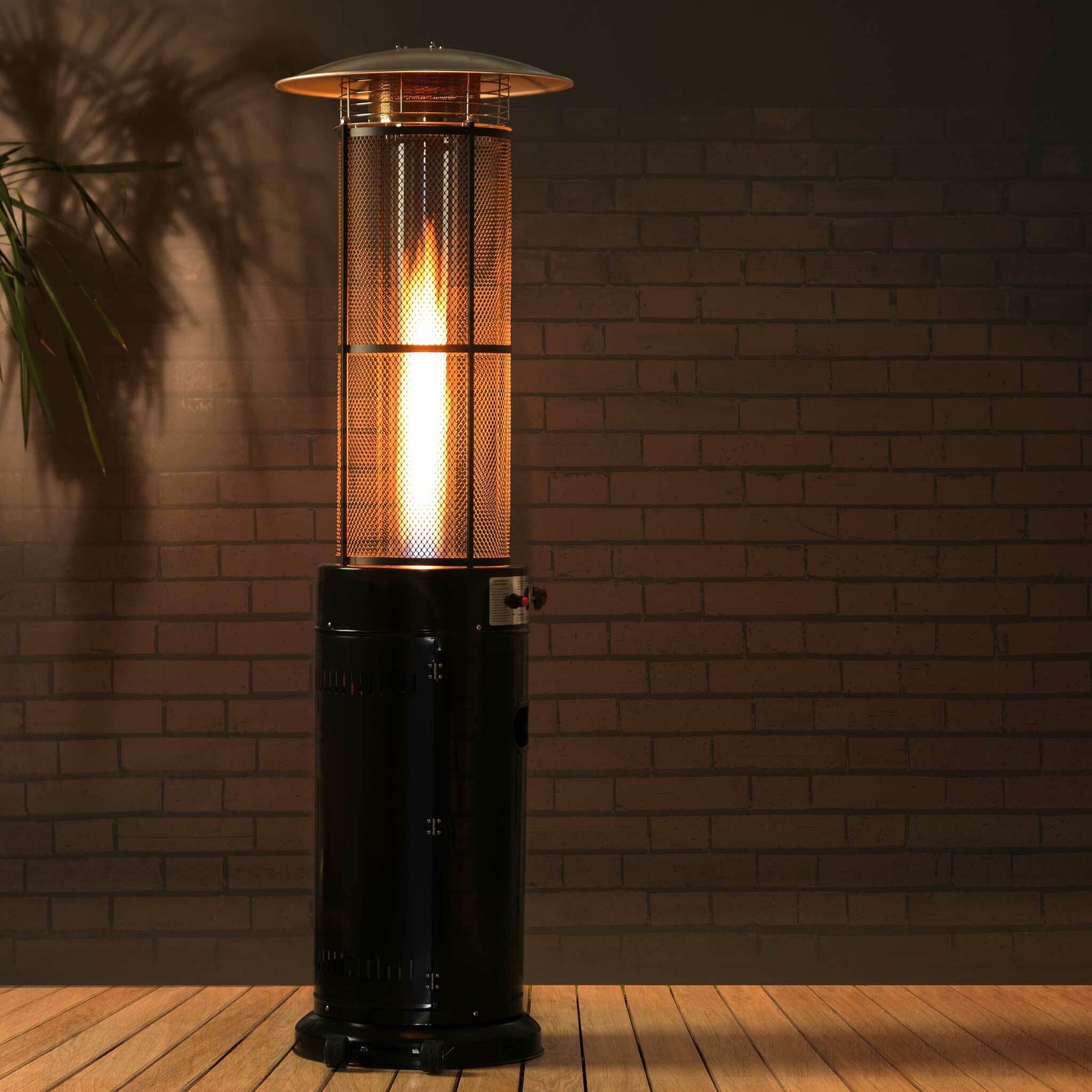 Fornorth Terrassvärmare Tube, 11kW gasdriven, svart