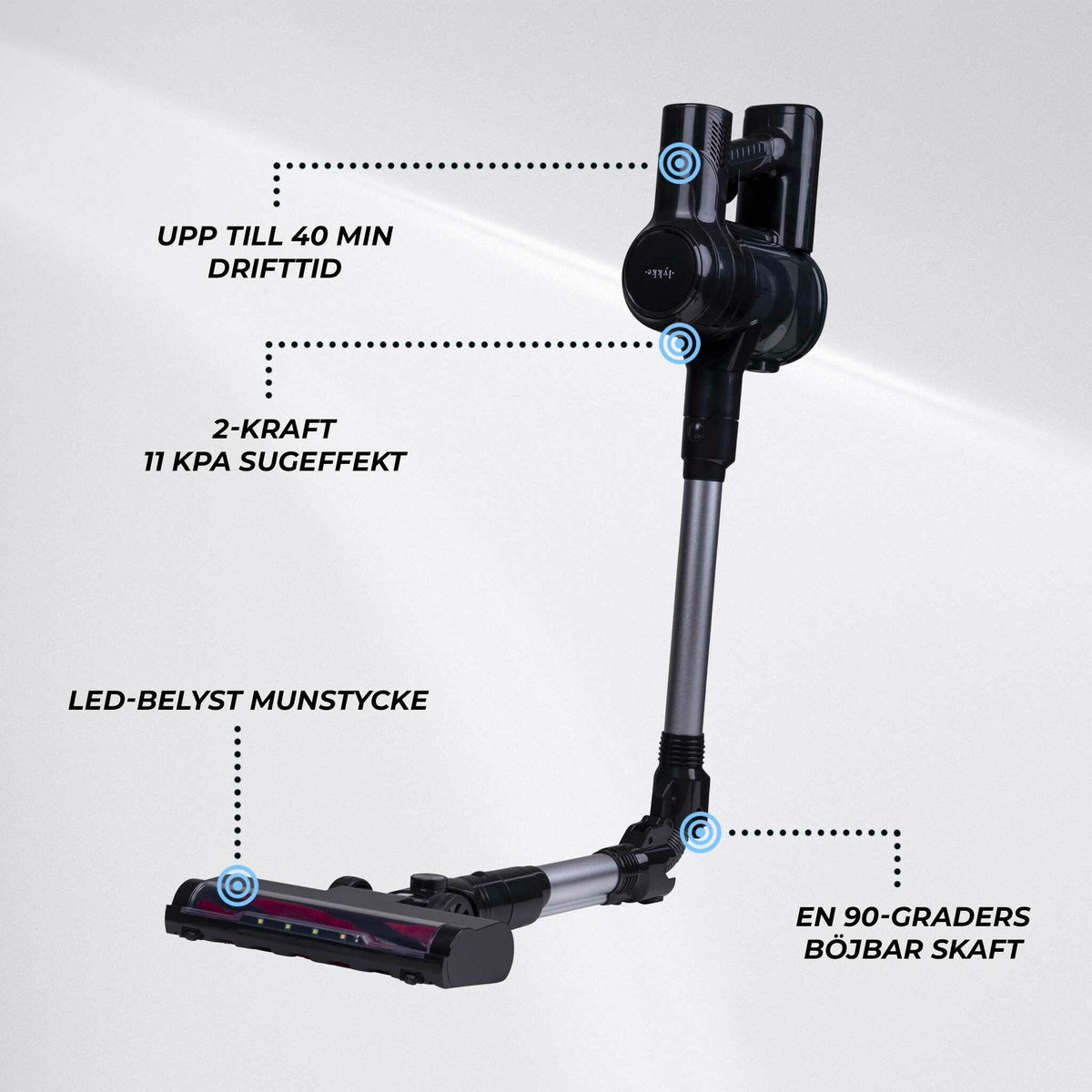 
              Lykke Sladdlös dammsugare Pro 1000 V2