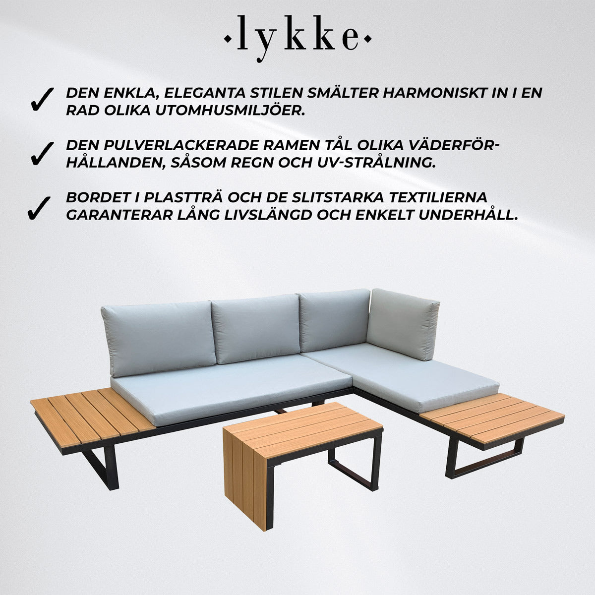 
              Lykke Loungeset Sundsvall, svart