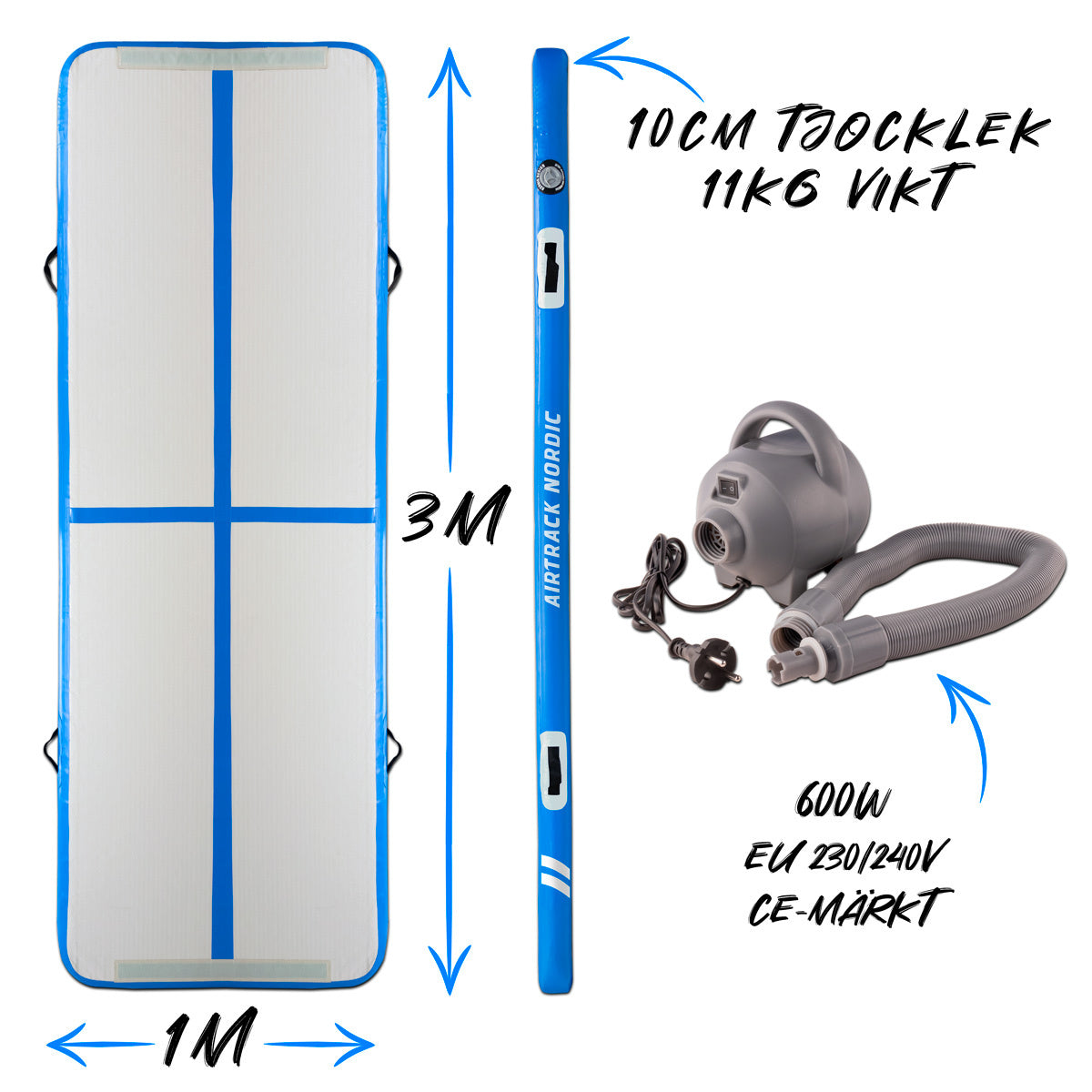 
              AirTrack Nordic Home 3m Luftvoltbana