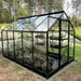 Lykke Växthus Glas 6,2m2, svart
