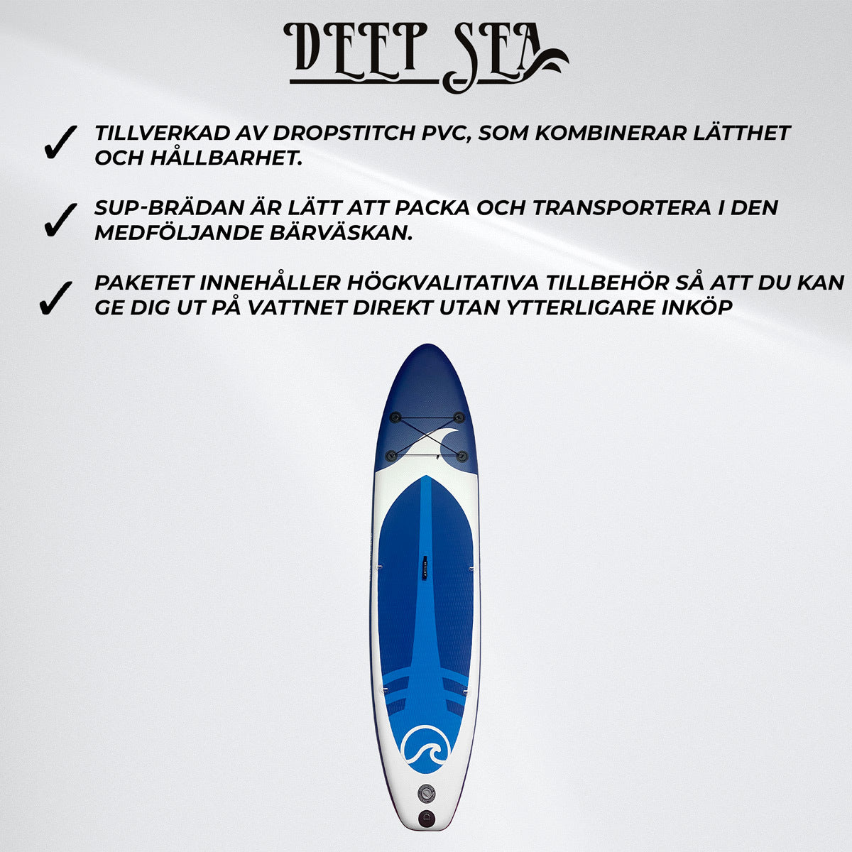 
              Deep Sea SUP-brädset XXL 330cm, Blå-Vit