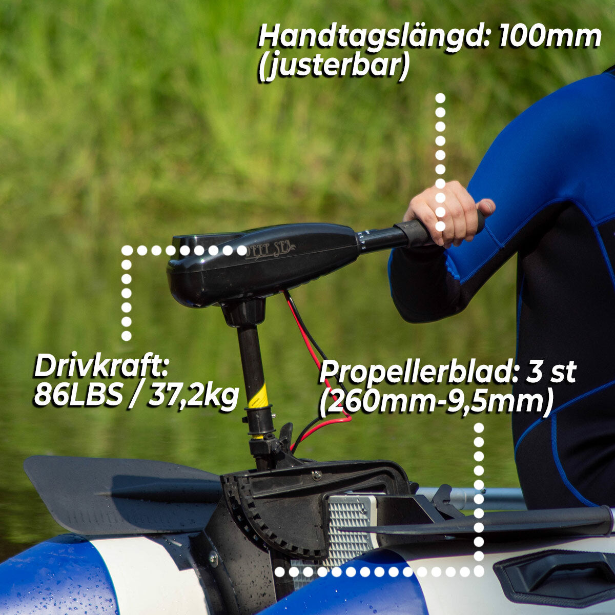 
              Deep Sea Elektrisk båtmotor 86LBS