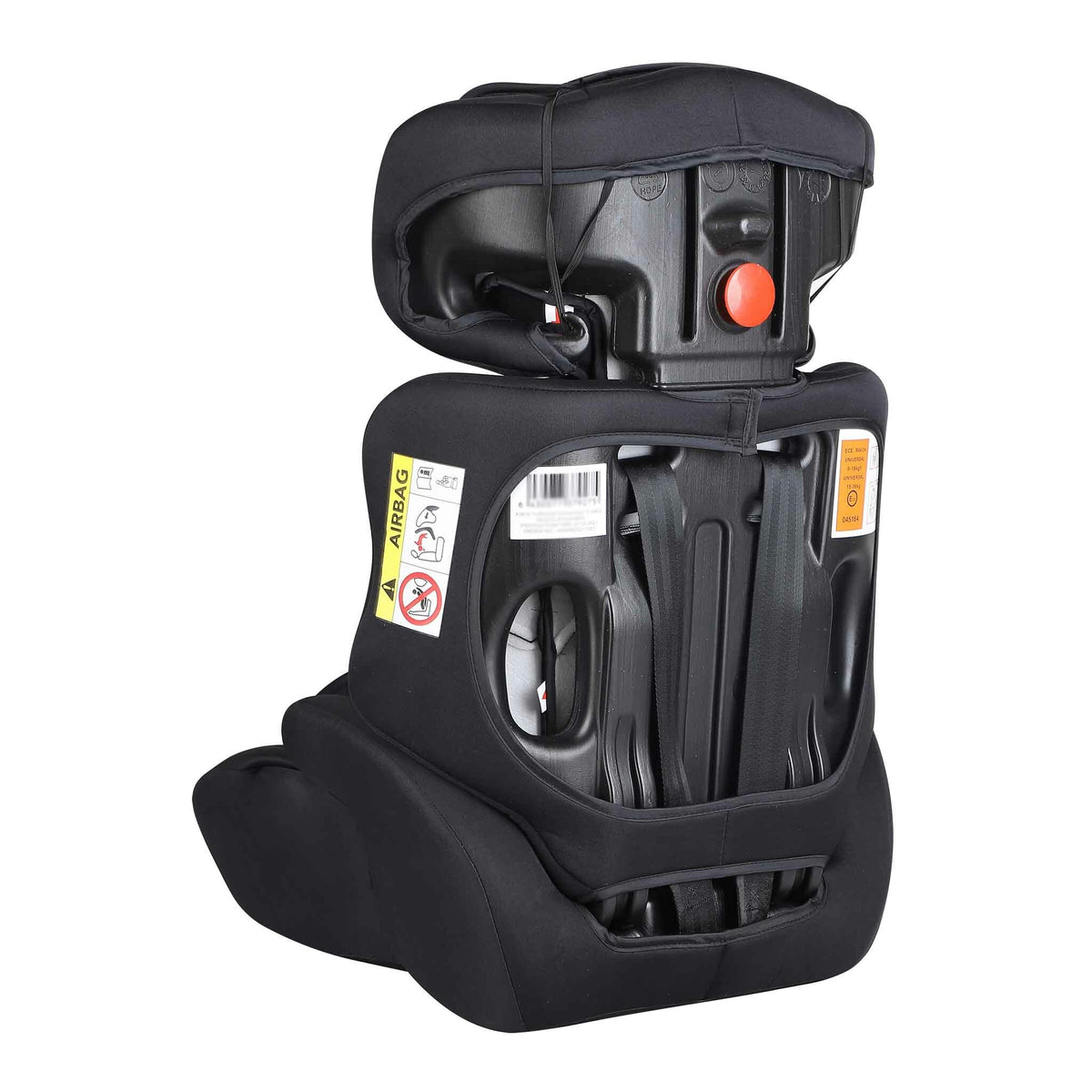 
              Kikid Bilbarnstol Basic, 9-36 kg Black Edition