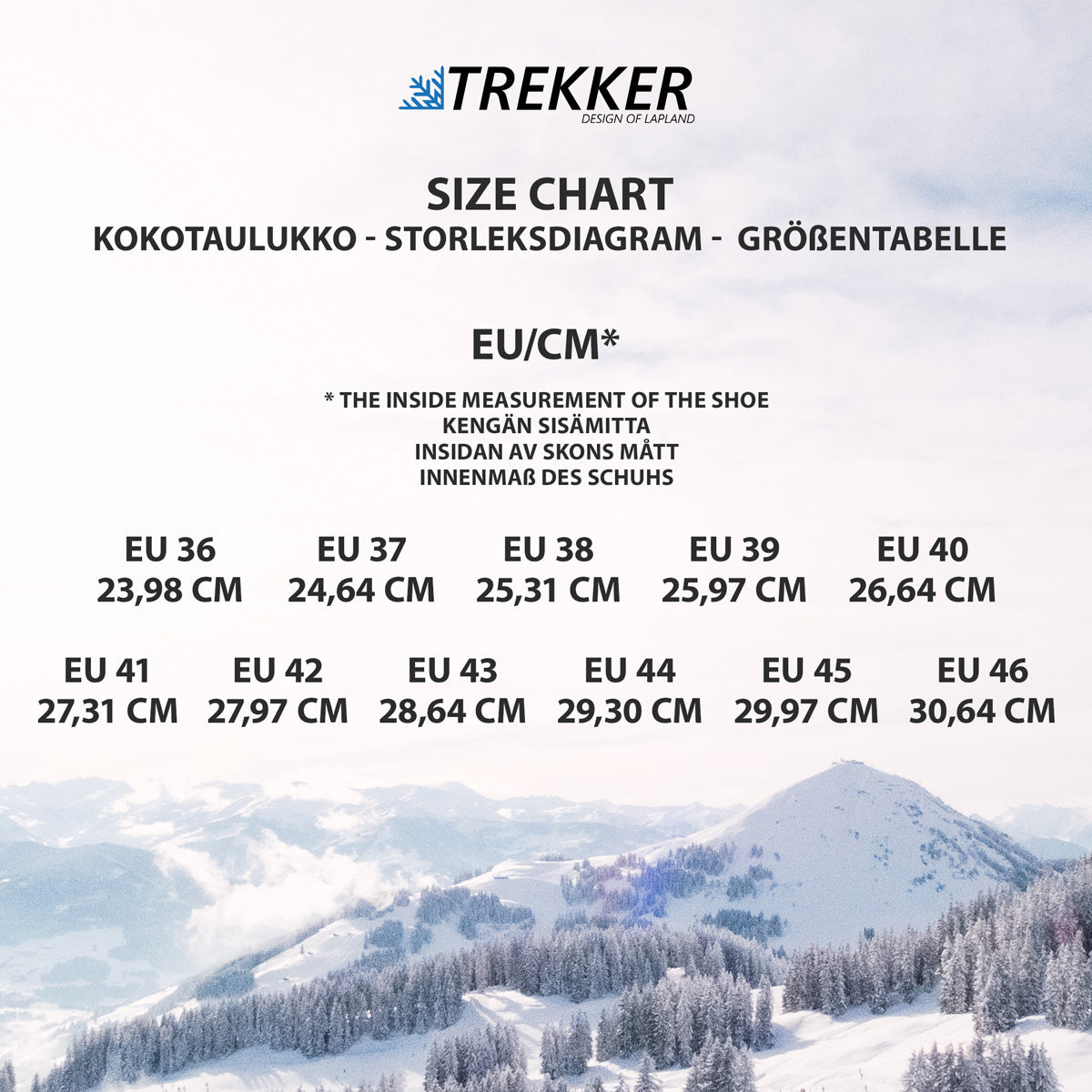 
              Trekker dubbskor Trekking, storlekar 36-46