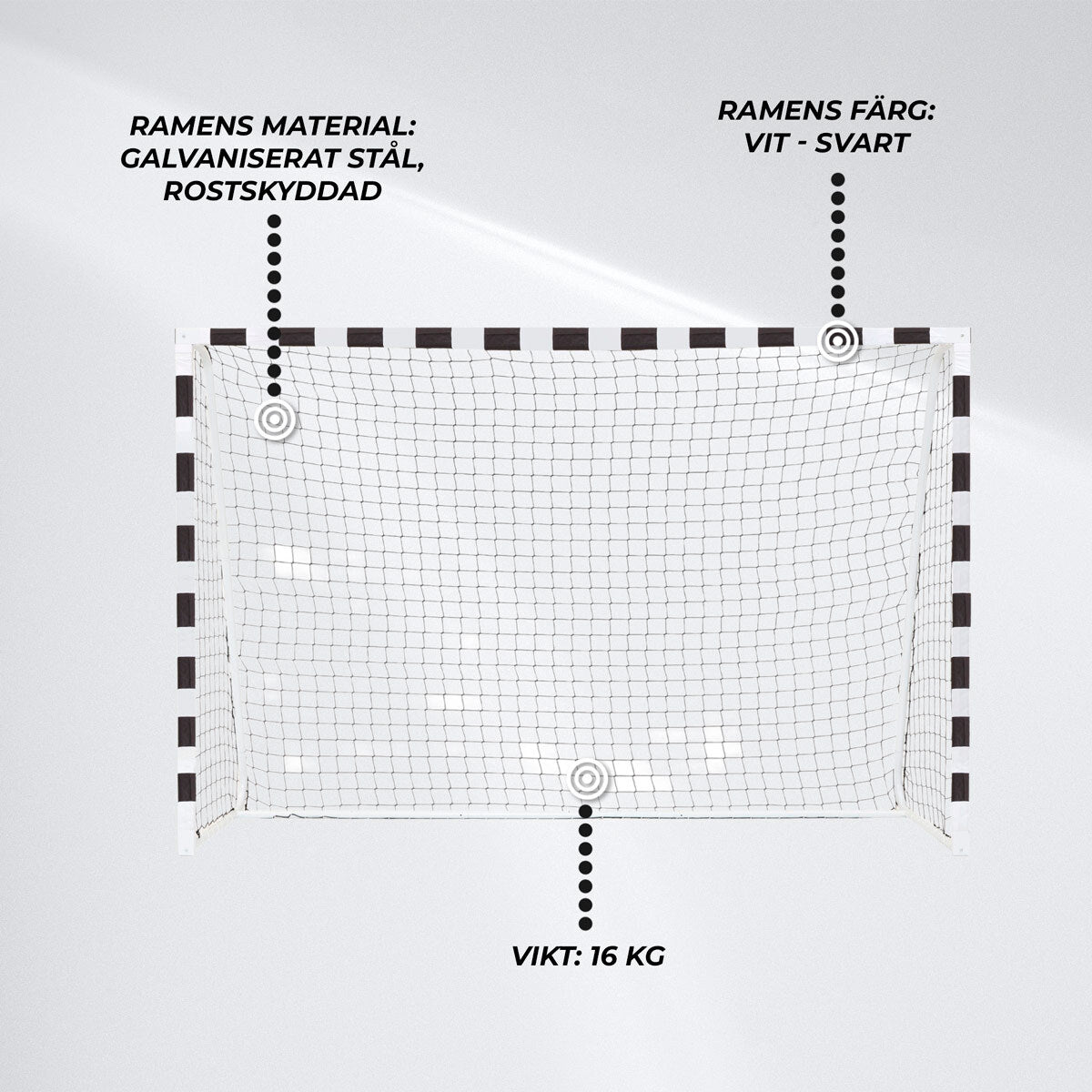 
              Nordcore Fotbollsmål Classic 300X200X90CM