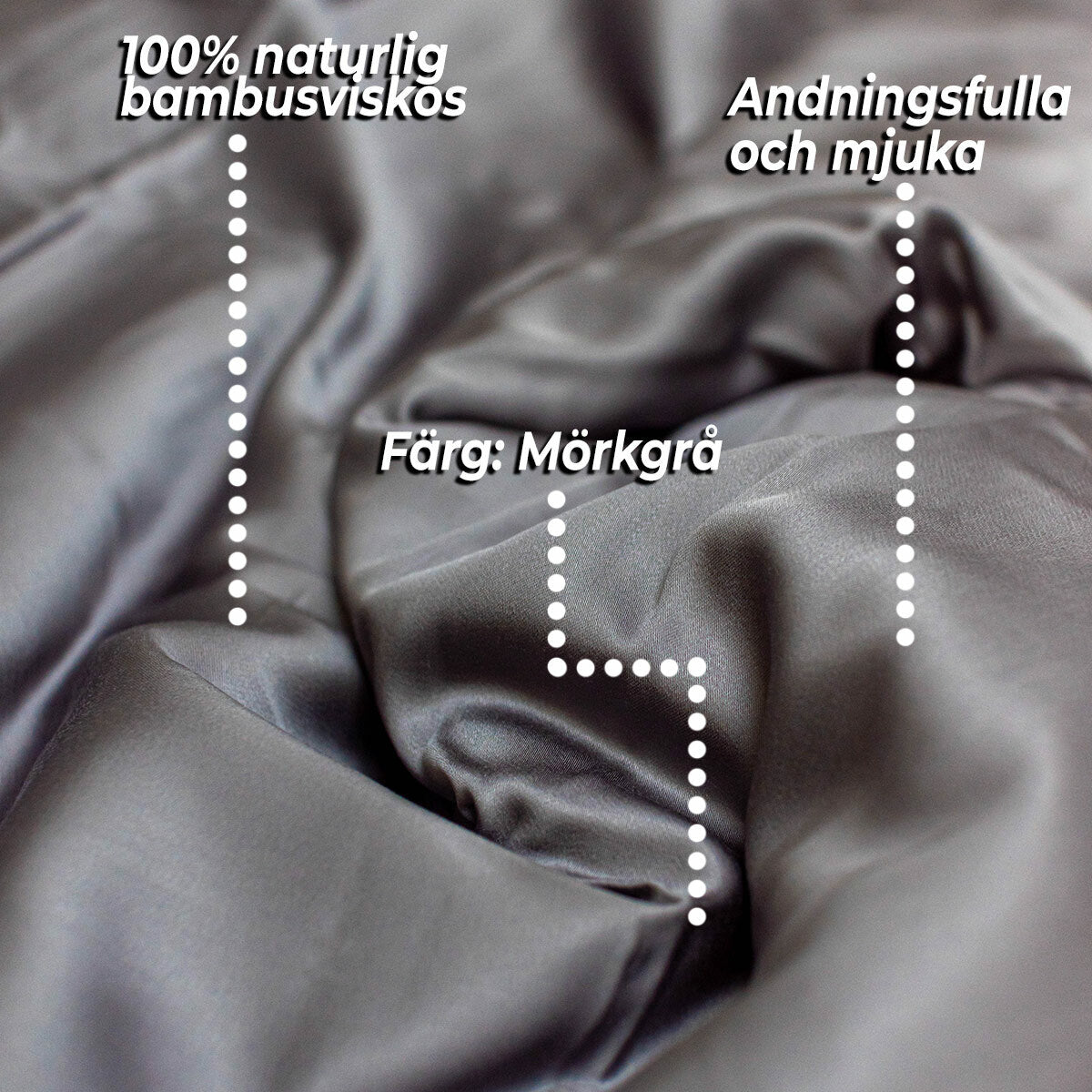 
              Polar Night Bambu påslakan 150x200cm