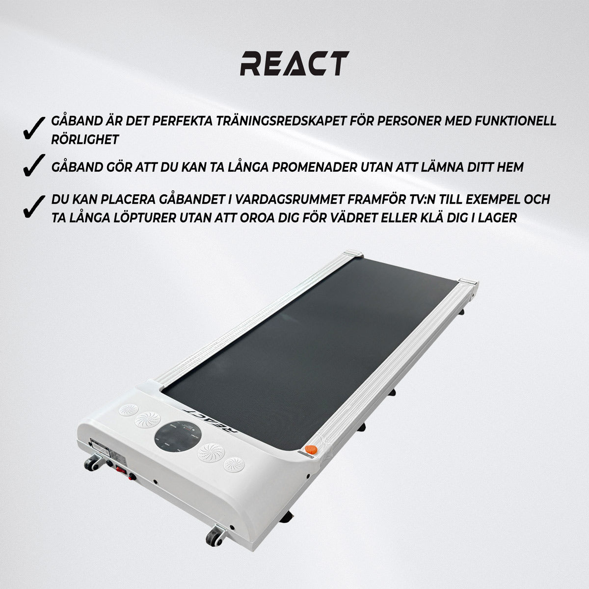 React Gåband 1500 Vit