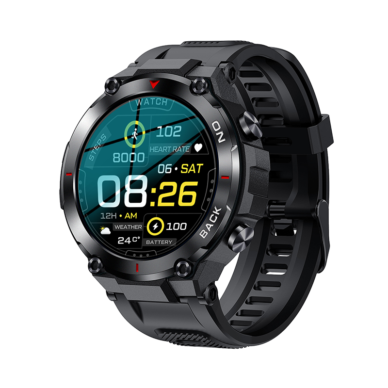 
              Kuura Smartwatch Sport S5 GPS V3, Svart