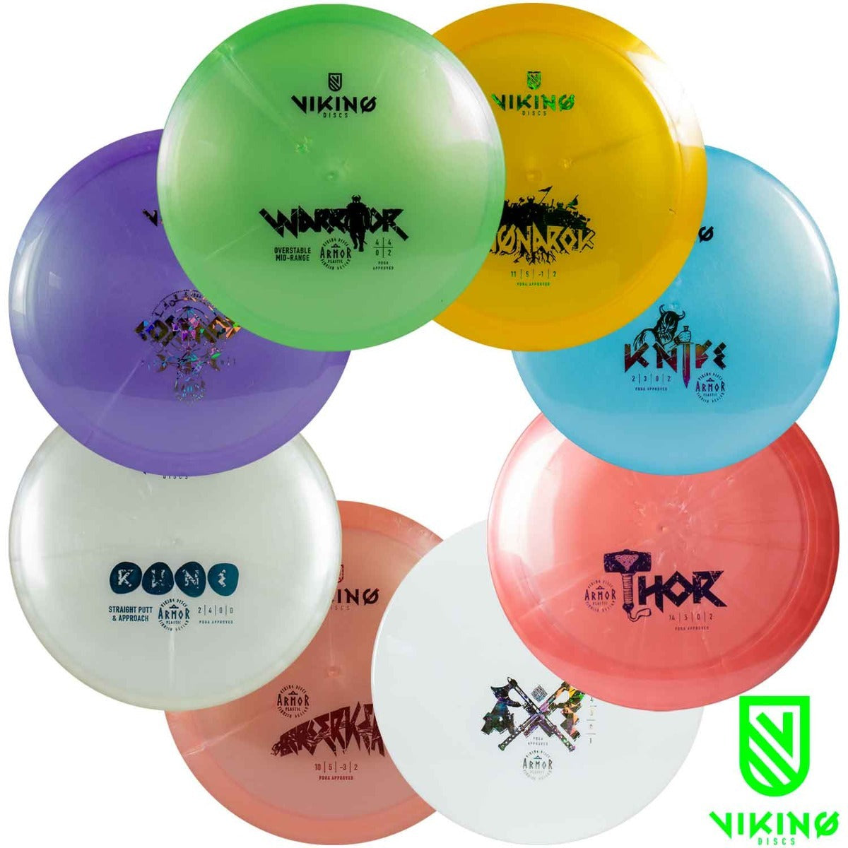 
              Viking Discs Full Armor Set, 8 Disc Set