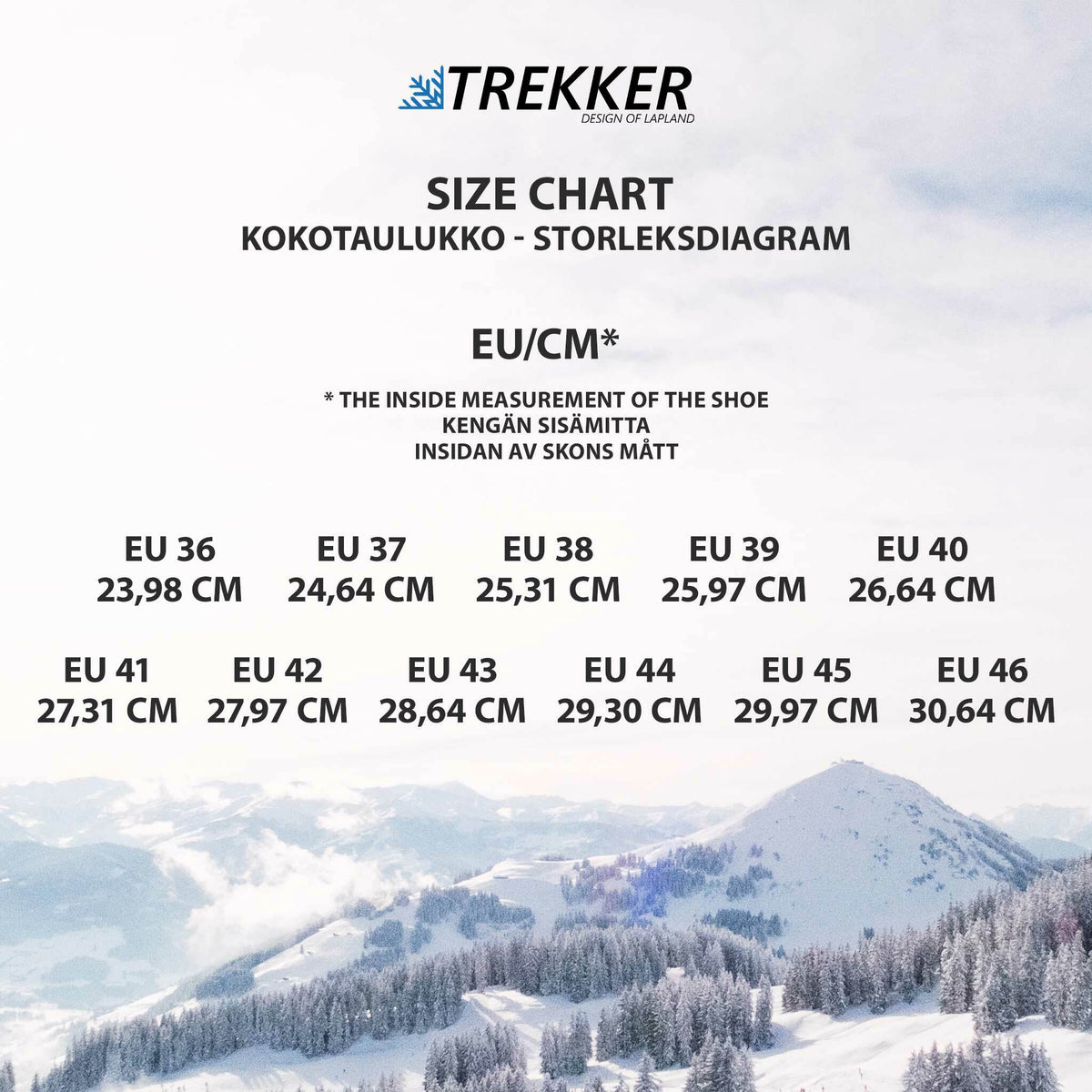 
              Trekker friktionsskor, storlek 36-46