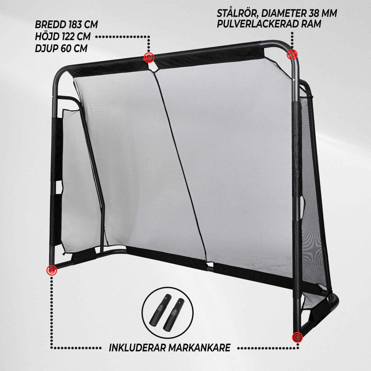 
              Prosport Fotbollsmål premium 183x122 cm