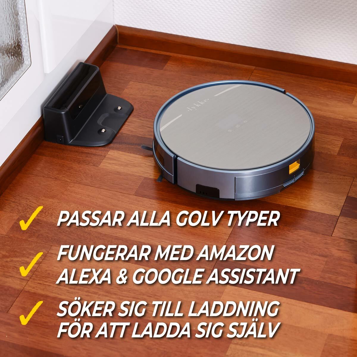 
              Lykke Robotdammsugare Deluxe 3000