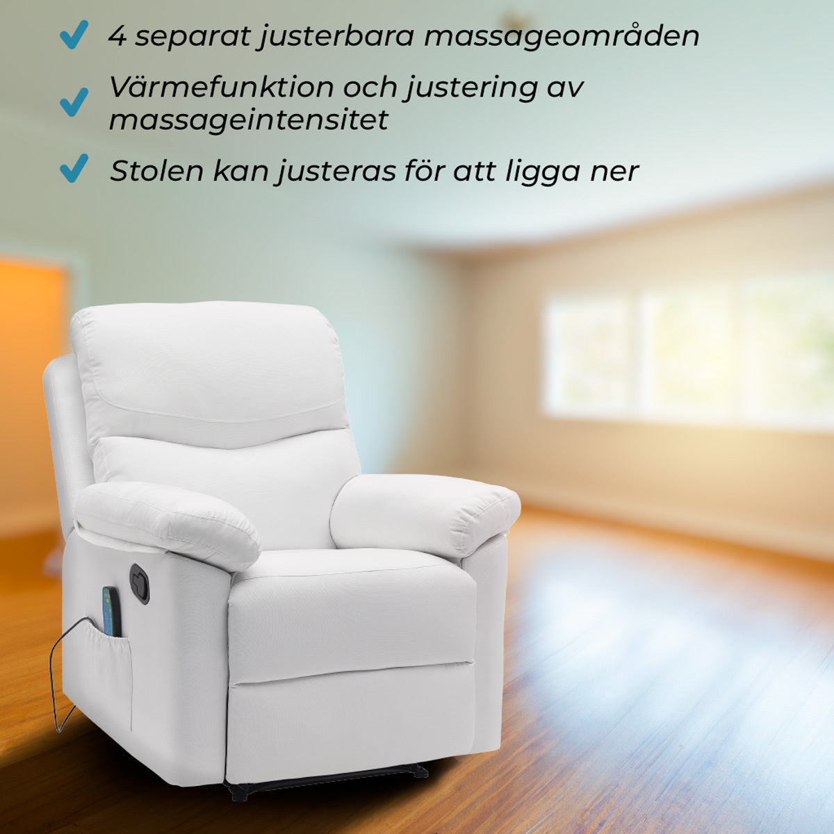 Lykke Massagestol, vit