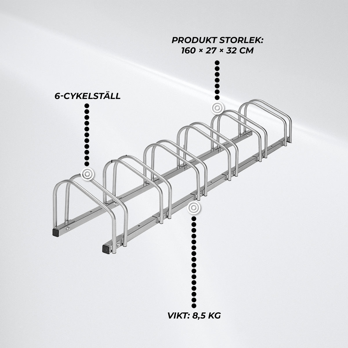 
              Fornorth Cykelställ, 6-plats