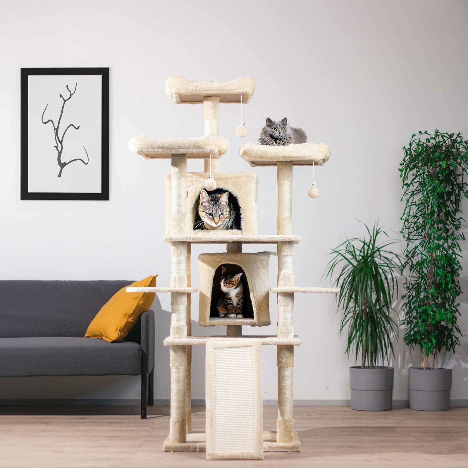 Trekker Klösträd Tower 170cm, beige