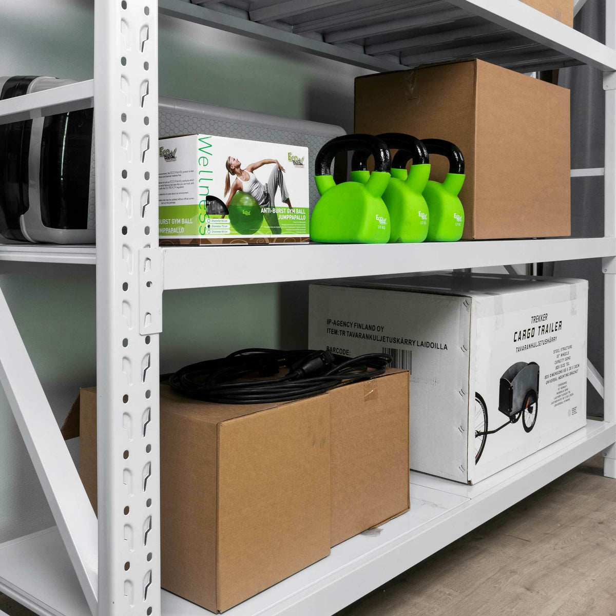 
              Fornorth Lagerhylla 3200kg, 200x60x200cm, Vit