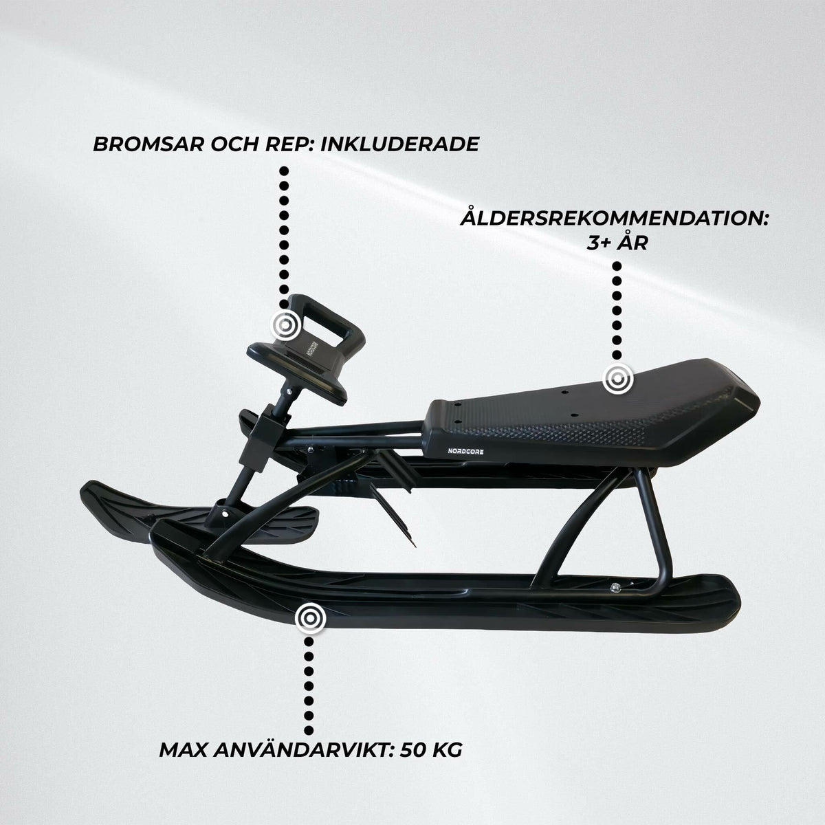 
              Nordcore Snowracer Svart