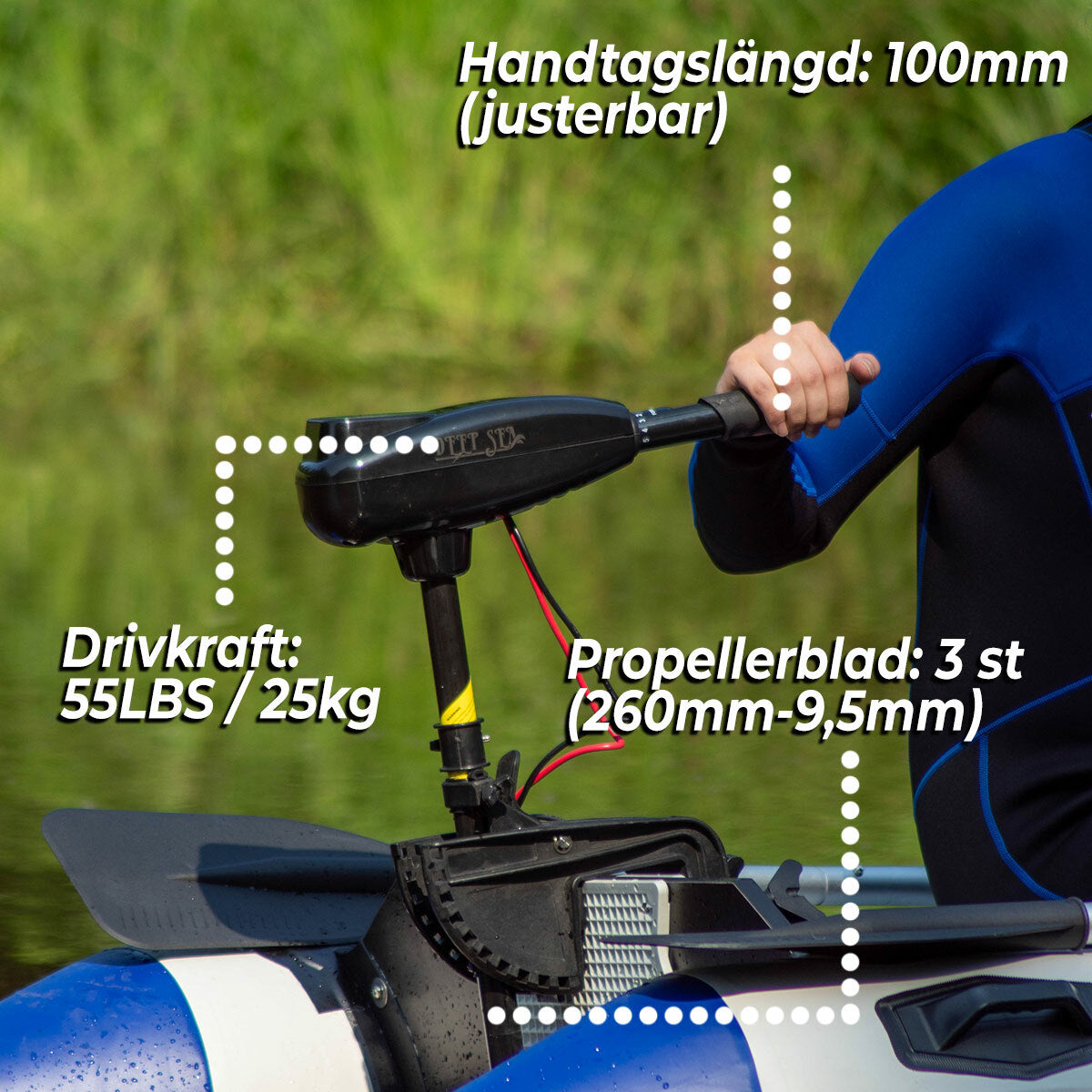 
              Deep Sea Elektrisk båtmotor 55LBS