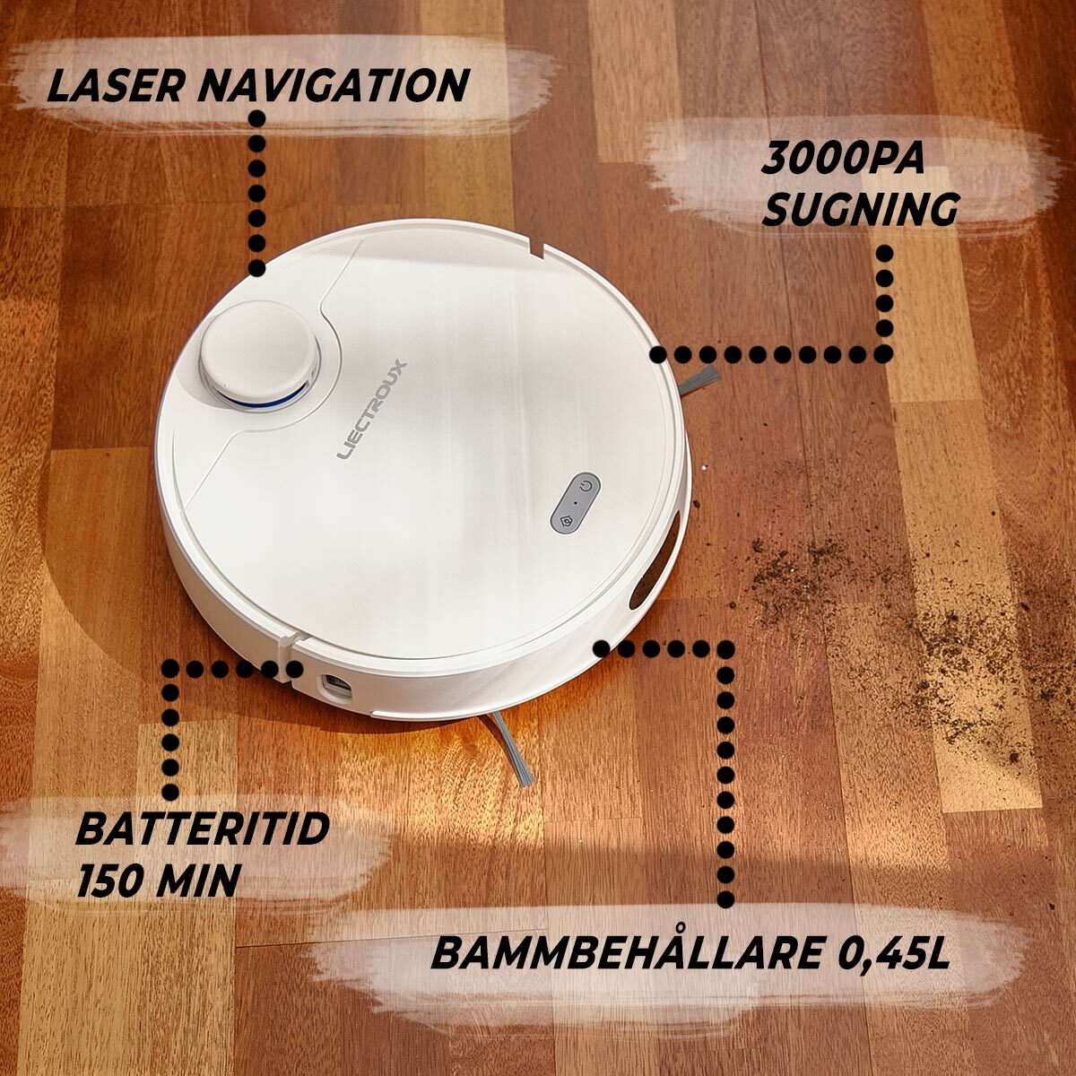 
              Lykke Robotdammsugare Deluxe 5000