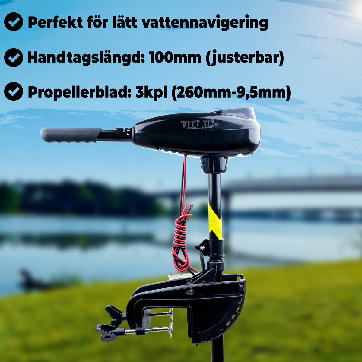 
              Deep Sea Elektrisk båtmotor 60LBS