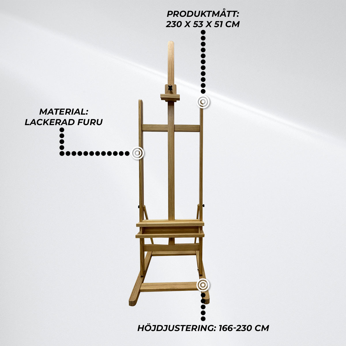 
              Lykke Staffli Pro 230x53x51 cm