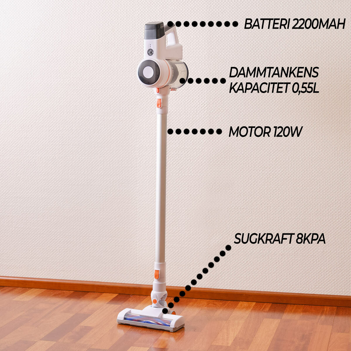 
              Lykke sladdlös dammsugare Pro 1000