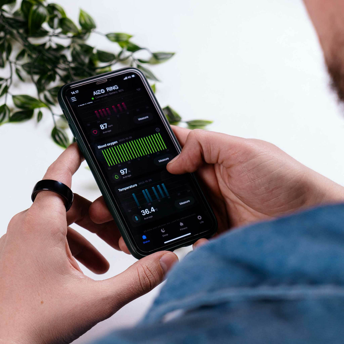 
              Odo Smart ring 3, Svart